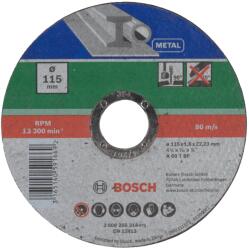 Bosch VÁGÓTÁRCSA FÉMHEZ 115X22, 23x1, 6MM EGYENES (2609256314)