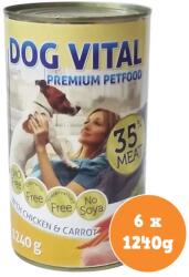 DOG VITAL konzerv csirke, sárgarépa 6x1240g
