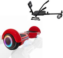 Smart Balance 6, 5 hüvelykes Hoverboard csomag kényelmes üléssel, Regular Red PowerBoard PRO-val, standard autonómiával és Hoverkart fekete szivaccsal, Smart Balance