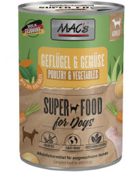 MAC's MAC's Hrană umedă pentru câini 6 x 400 g - Pasăre și legume