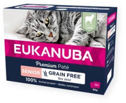 EUKANUBA Grain Free Senior macskapástétom Bárány 12 x 85 g
