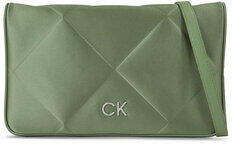 Calvin Klein Geantă Re-Lock Quilt Shoulder Bag-Satin K60K611300 Verde