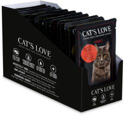 CAT’S LOVE 24x85g Cat's Love nedves macskatáp Vegyes csomag
