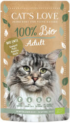CAT’S LOVE 12x100g Cat's Love Bio Kacsa nedves macskatáp
