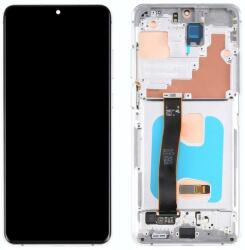 GH82-22327A Samsung Galaxy S20 Ultra / S20 Ultra 5G ezüst OEM OLED kijelző érintővel kerettel előlap (GH82-22327A)
