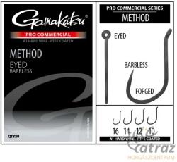 Gamakatsu Method A1 PTFE Barbless Méret: 12 - Gamakatsu Szakáll Nélküli Feeder Horog