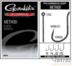 Gamakatsu Method A1 PTFE Barbless Méret: 10 - Gamakatsu Szakáll Nélküli Feeder Horog (185246-1000)