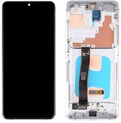 GH82-22271A Samsung Galaxy S20 Ultra / S20 Ultra 5G OEM OLED kijelző érintővel Fehér kerettel, előlap (GH82-22271A)