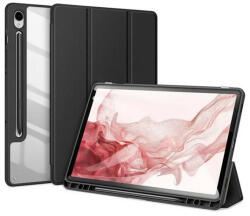 Dux Ducis Samsung Tab S9 LTE / Tab S9 WIFI TOBY Flip tok álló, bőr hatású FEKETE - geminiduo
