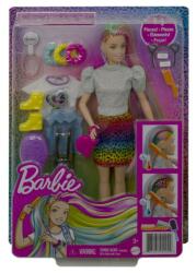 Mattel - Barbie Leopardiacu păr curcubeu ? i accesorii GRN81 (25GRN81) Papusa Barbie