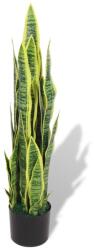  Plantă artificială limba-soacrei cu ghiveci, 90 cm, verde (244427)
