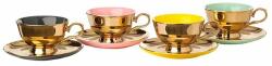 POLSPOTTEN csésze és csészealj készlet Tea set Legacy 4 db - többszínű Univerzális méret