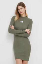 Calvin Klein ruha zöld, mini, testhezálló - zöld M - answear - 26 990 Ft