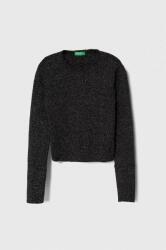Benetton gyerek pulóver fekete, könnyű - fekete 150
