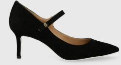 Lauren Ralph Lauren velúr magassarkú cipő Lanette Mj fekete, 802922170002, 802709652016 - fekete Női 37