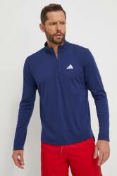 Adidas edzős pulóver Training Essentials sötétkék, sima, IT5447 - sötétkék M