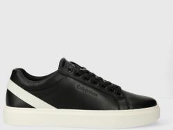 Calvin Klein bőr sportcipő LOW TOP LACE UP ARCHIVE STRIPE fekete, HM0HM01292 - fekete Férfi 43
