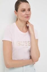 Guess t-shirt BOLD női, rózsaszín, W4RI29 J1314 - rózsaszín S