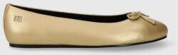 Tommy Hilfiger bőr balerina cipő ESSENTIAL GOLDEN BALLERINA sárga, FW0FW07865 - arany Női 39