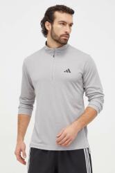 Adidas edzős pulóver Training Essentials szürke, melange, IT5441 - szürke XXL