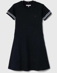 Tommy Hilfiger gyerek pamutruha sötétkék, mini, harang alakú - sötétkék 176 - answear - 30 990 Ft