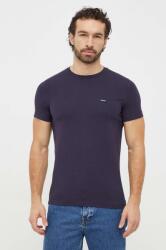 Calvin Klein t-shirt sötétkék, férfi, sima, K10K112724 - sötétkék L - answear - 11 990 Ft