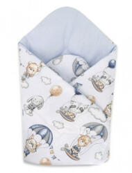 Baby Shop kókuszpólya 75x75cm - kék lufis állatok - babyshopkaposvar