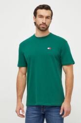 Tommy Jeans pamut póló zöld, férfi, nyomott mintás - zöld M - answear - 14 990 Ft