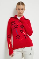 Rossignol gyapjú pulóver JCC női, piros, garbónyakú - piros S