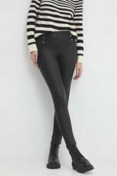Answear Lab nadrág női, fekete, magas derekú egyenes - fekete XL - answear - 6 190 Ft
