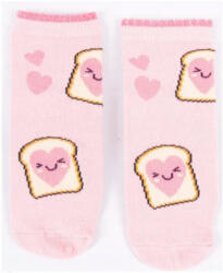 Yo! club pamut zokni (20/22) - rózsaszín toast kenyér - babyshopkaposvar