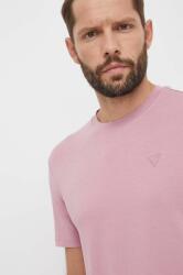 Guess t-shirt HEDLEY férfi, sima, Z2YI12 JR06K - rózsaszín XXL