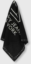 Tommy Jeans pamut sál fekete, mintás - fekete Univerzális méret