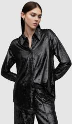 AllSaints ing Charli női, galléros, fekete, relaxed - fekete 34