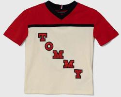 Tommy Hilfiger gyerek pamut póló piros, mintás - piros 140