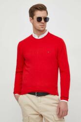 Tommy Hilfiger pamut pulóver könnyű, piros - piros XL - answear - 33 990 Ft
