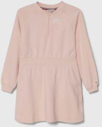 Tommy Hilfiger gyerek ruha rózsaszín, mini, harang alakú - rózsaszín 128 - answear - 27 990 Ft