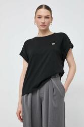 Twinset pamut póló női, fekete - fekete M - answear - 33 990 Ft
