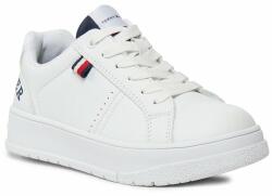 Tommy Hilfiger Сникърси Tommy Hilfiger Logo Low Cut Lace-Up Sneaker T3X9-33360-1355 M White/Blue X336 (Logo Low Cut Lace-Up Sneaker T3X9-33360-1355 M)