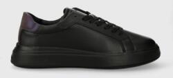 Calvin Klein bőr sportcipő LOW TOP LACE UP PET fekete, HM0HM01288 - fekete Férfi 45