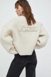 ROTATE gyapjúkeverék pulóver meleg, női, bézs - bézs 36