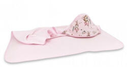  Baby Shop kapucnis fürdőlepedő 100*100 cm - Kis balerina rózsaszín - babastar
