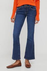 Pepe Jeans farmer női, magas derekú - sötétkék 24/30 - answear - 40 990 Ft