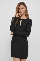 Calvin Klein ruha fekete, mini, testhezálló - fekete M - answear - 33 990 Ft
