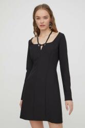 HUGO BOSS ruha fekete, mini, egyenes - fekete 40