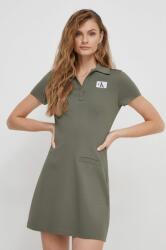 Calvin Klein ruha zöld, mini, harang alakú - zöld XS - answear - 41 990 Ft