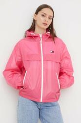 Tommy Jeans rövid kabát női, rózsaszín, átmeneti - rózsaszín XL - answear - 46 990 Ft