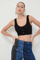 Moschino Jeans top női, fekete - fekete XS - answear - 39 990 Ft