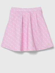 GUESS gyerek szoknya rózsaszín, mini, harang alakú - rózsaszín 96-104 - answear - 13 990 Ft