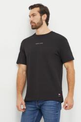 Tommy Jeans pamut póló fekete, férfi, nyomott mintás - fekete L - answear - 17 990 Ft